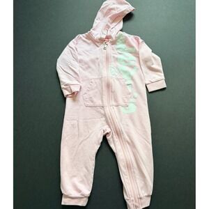 Levi's 18 Month Infant Baby Pink‎ One Piece Hooded Coverall Girls